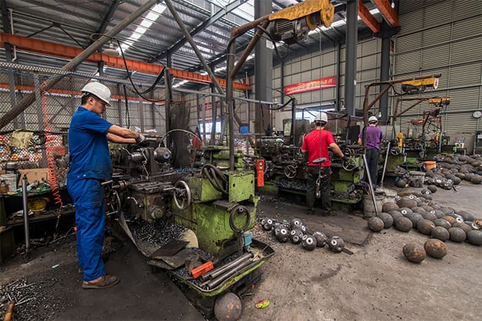 巴中网架配件车间