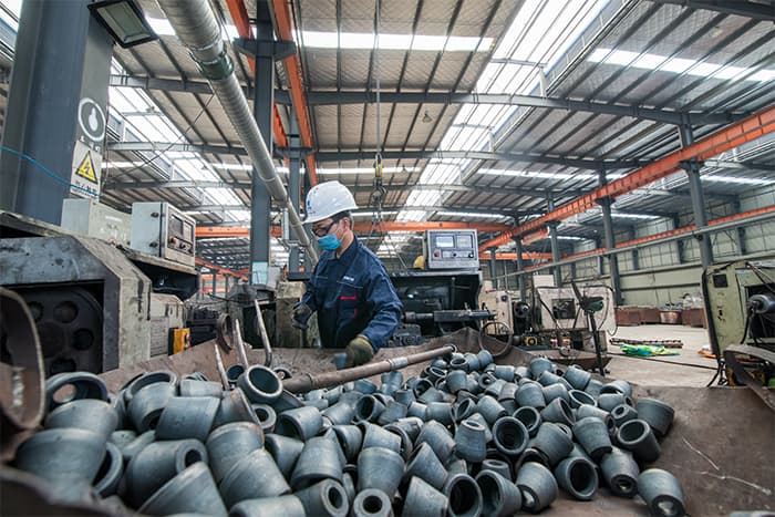 巴中网架配件-锥头加工车间